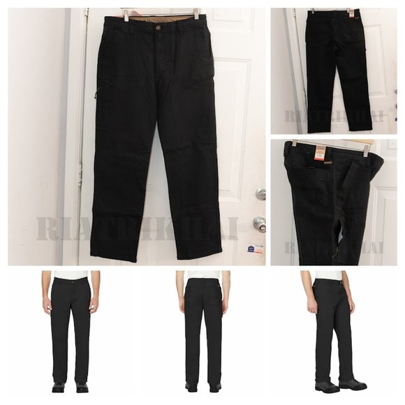 Black Men's stretch Canvas pant Legendary Outfitters - Picture 1 of 12